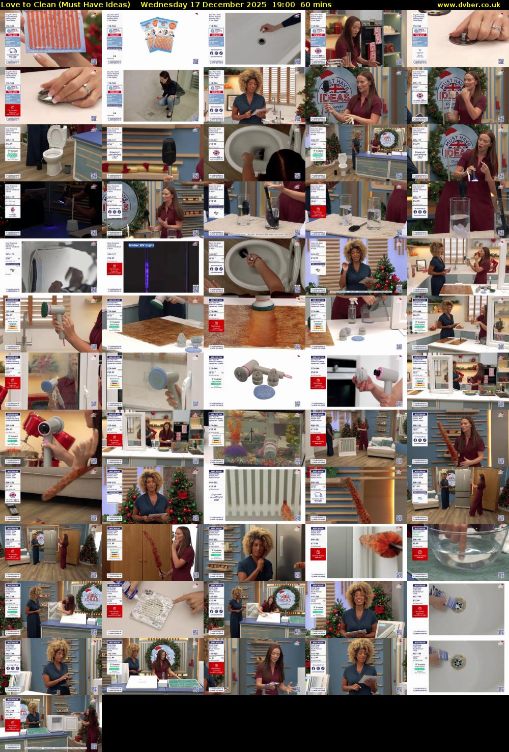 Love to Clean (Must Have Ideas) Wednesday 17 December 2025 19:00 - 20:00