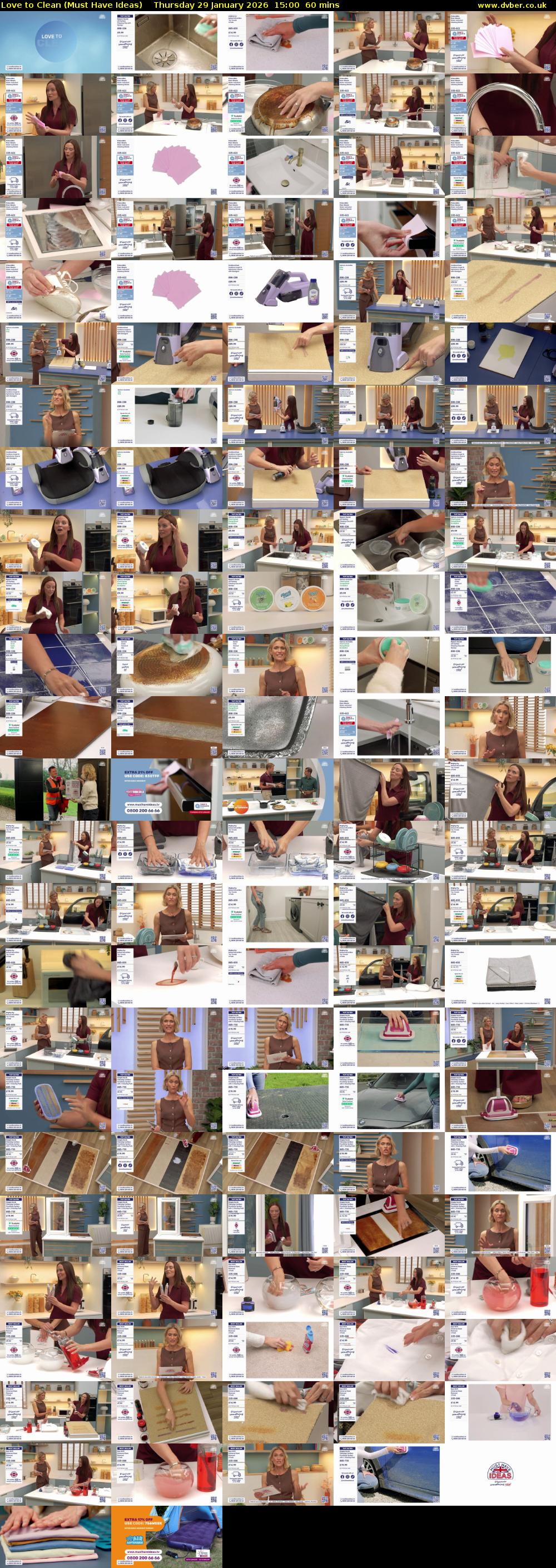 Love to Clean (Must Have Ideas) Thursday 29 January 2026 15:00 - 16:00