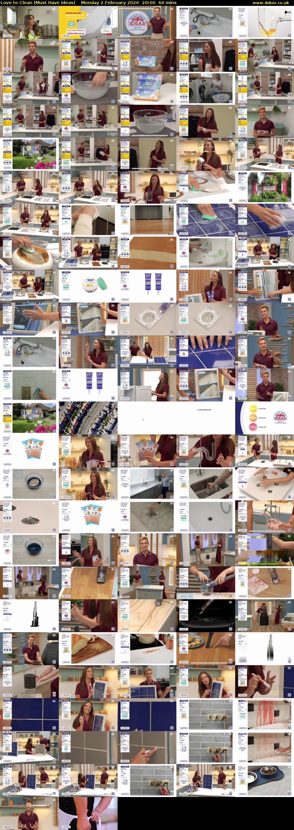 Love to Clean (Must Have Ideas) Monday 2 February 2026 20:00 - 21:00