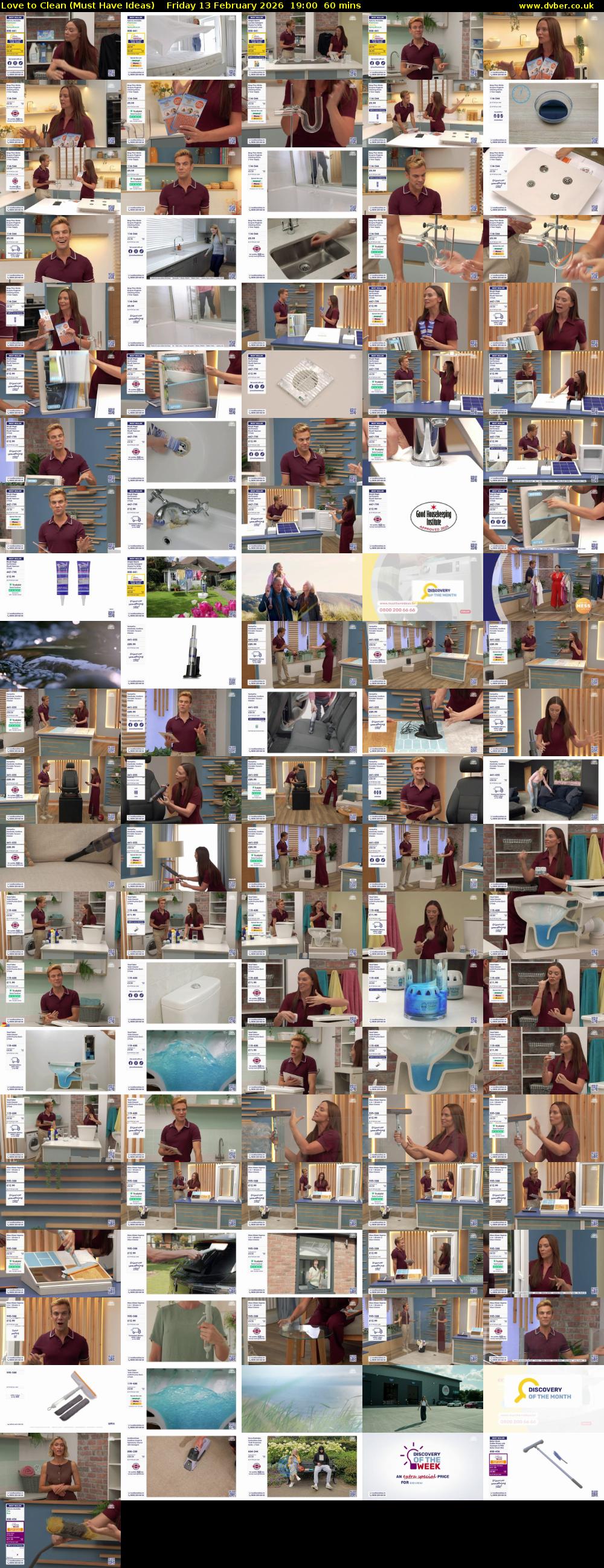 Love to Clean (Must Have Ideas) Friday 13 February 2026 19:00 - 20:00