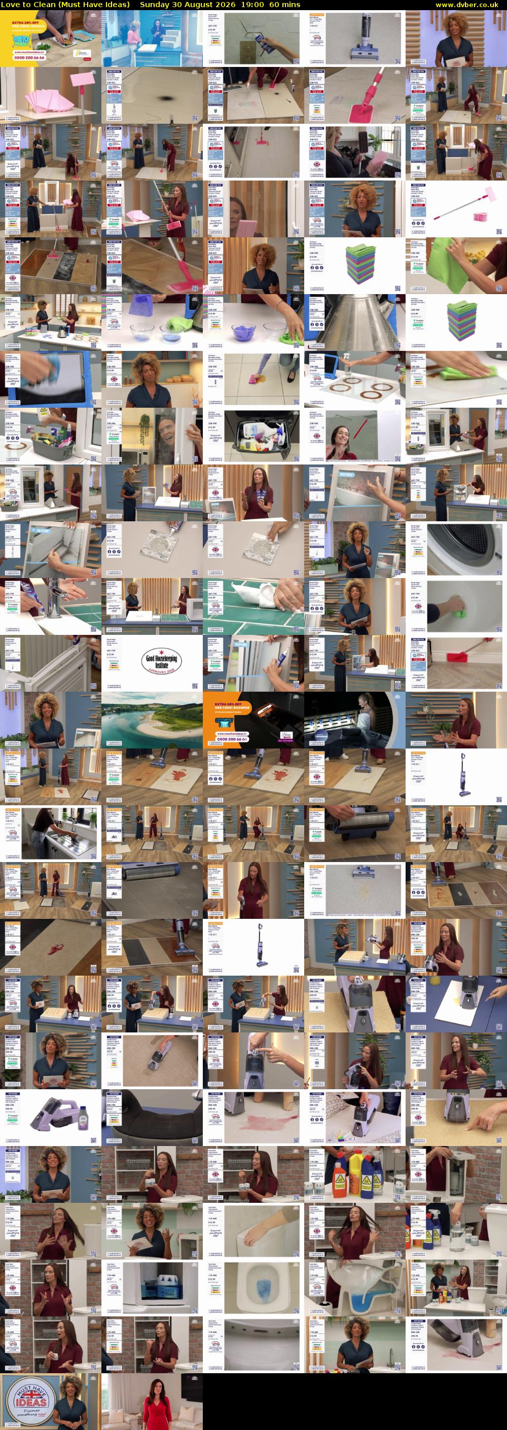 Love to Clean (Must Have Ideas) Sunday 30 August 2026 19:00 - 20:00