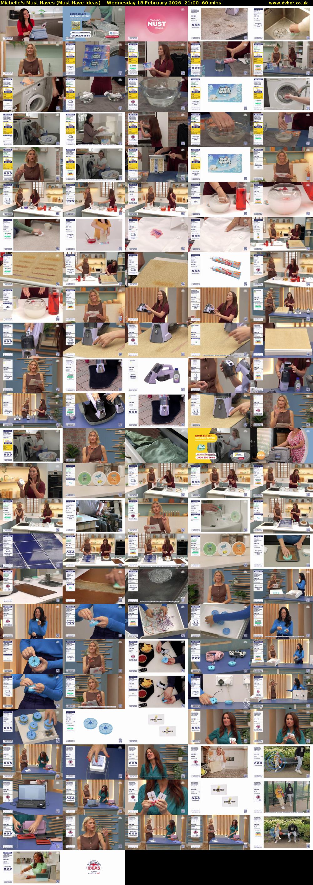 Michelle's Must Haves (Must Have Ideas) Wednesday 18 February 2026 21:00 - 22:00