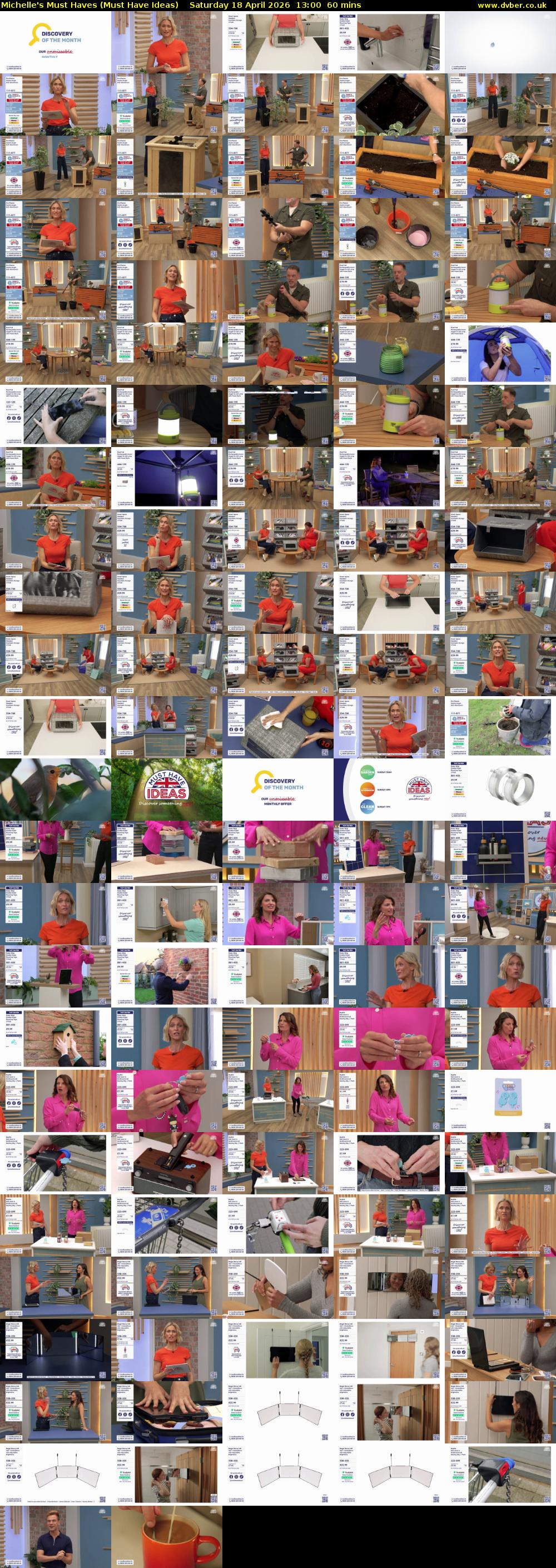Michelle's Must Haves (Must Have Ideas) Saturday 18 April 2026 13:00 - 14:00