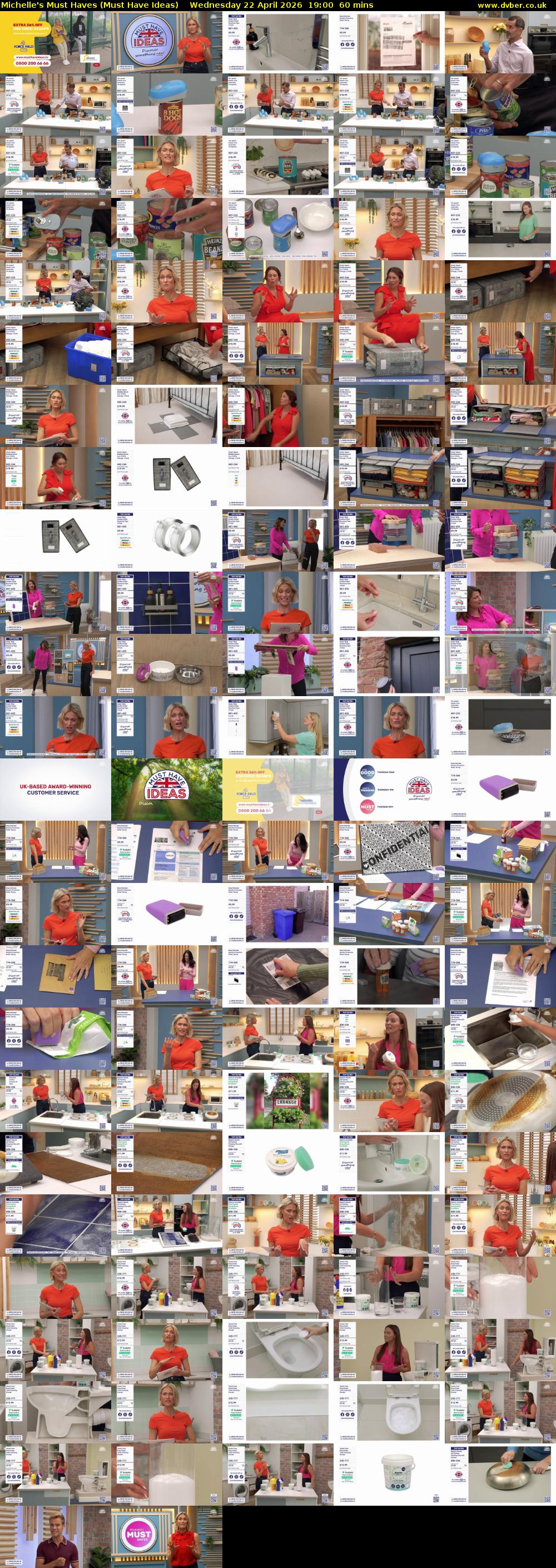 Michelle's Must Haves (Must Have Ideas) Wednesday 22 April 2026 19:00 - 20:00
