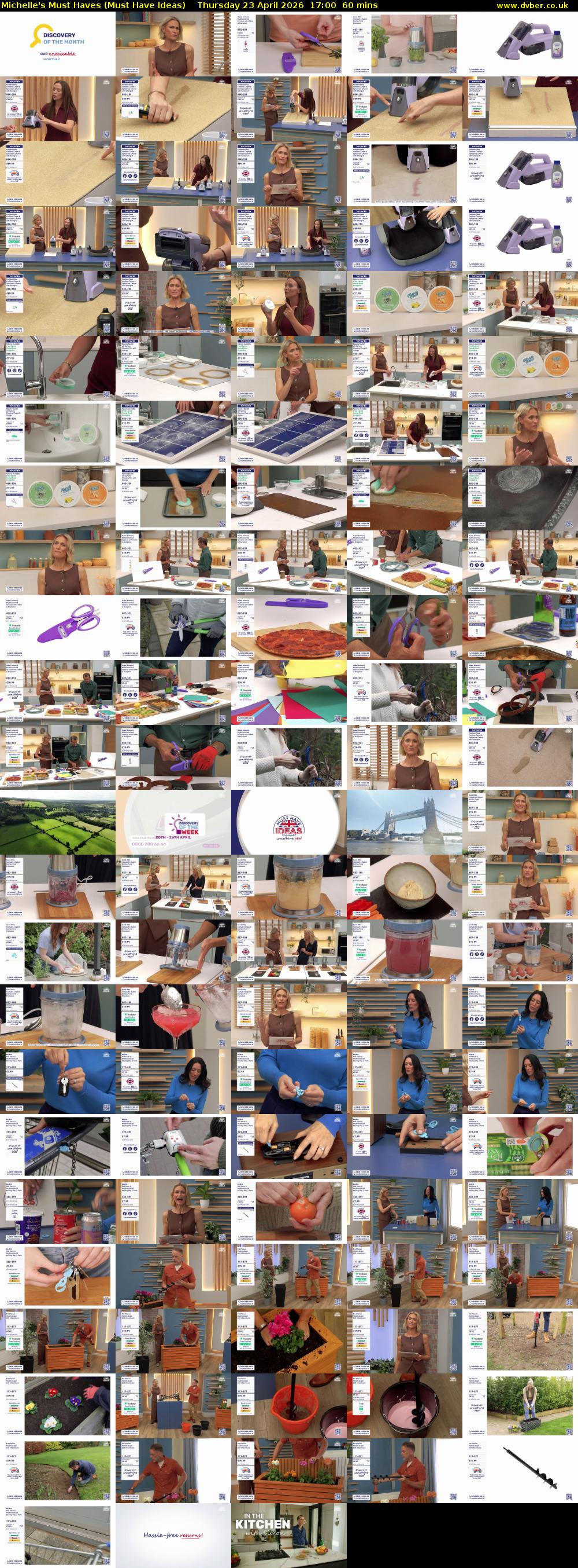 Michelle's Must Haves (Must Have Ideas) Thursday 23 April 2026 17:00 - 18:00