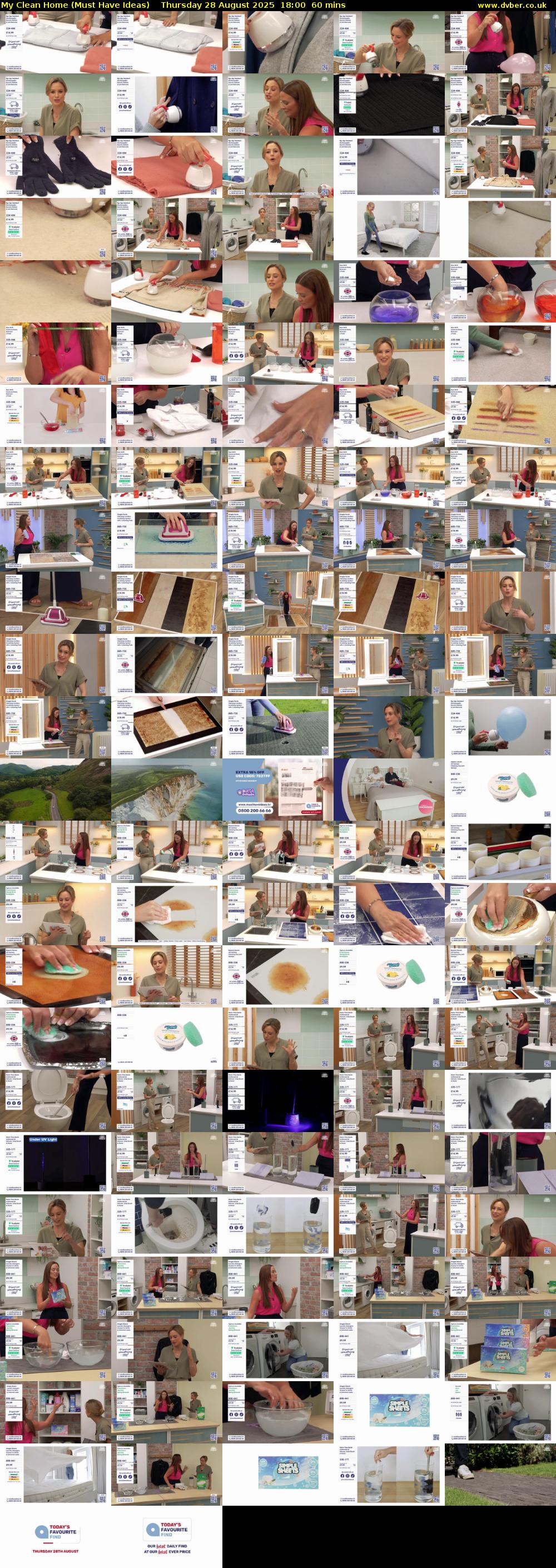 My Clean Home (Must Have Ideas) Thursday 28 August 2025 18:00 - 19:00