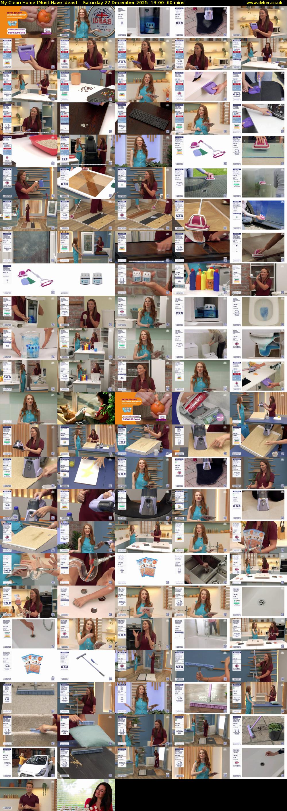 My Clean Home (Must Have Ideas) Saturday 27 December 2025 13:00 - 14:00