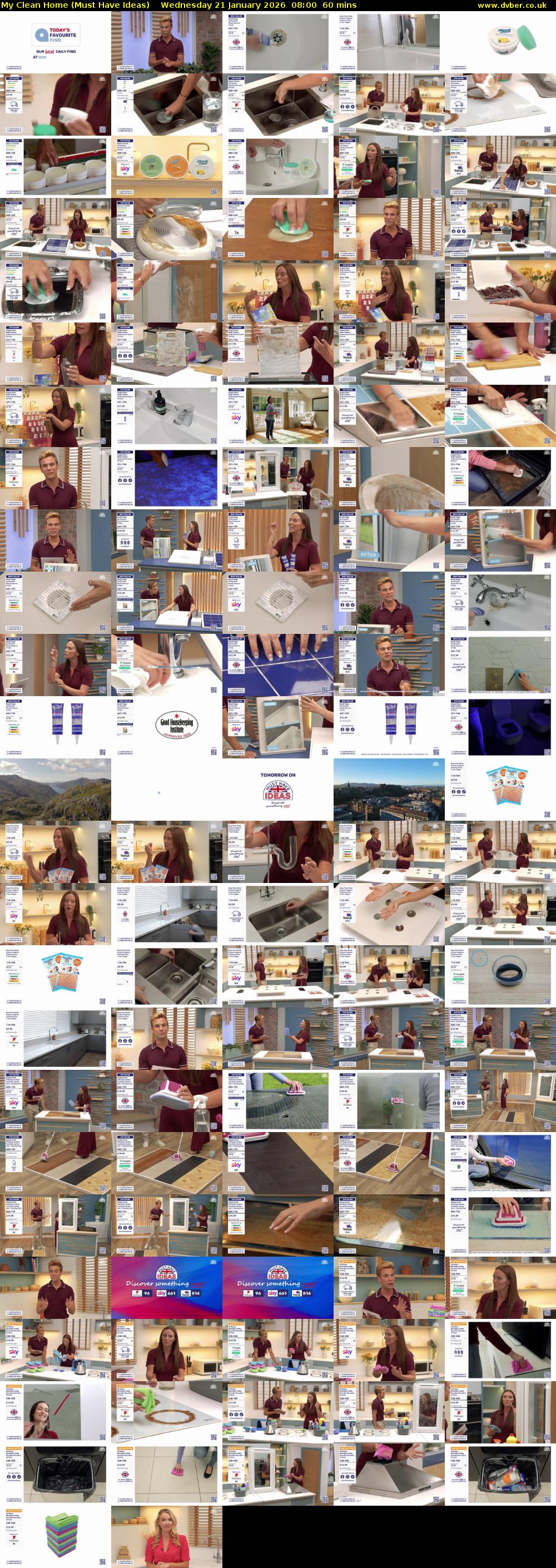 My Clean Home (Must Have Ideas) Wednesday 21 January 2026 08:00 - 09:00