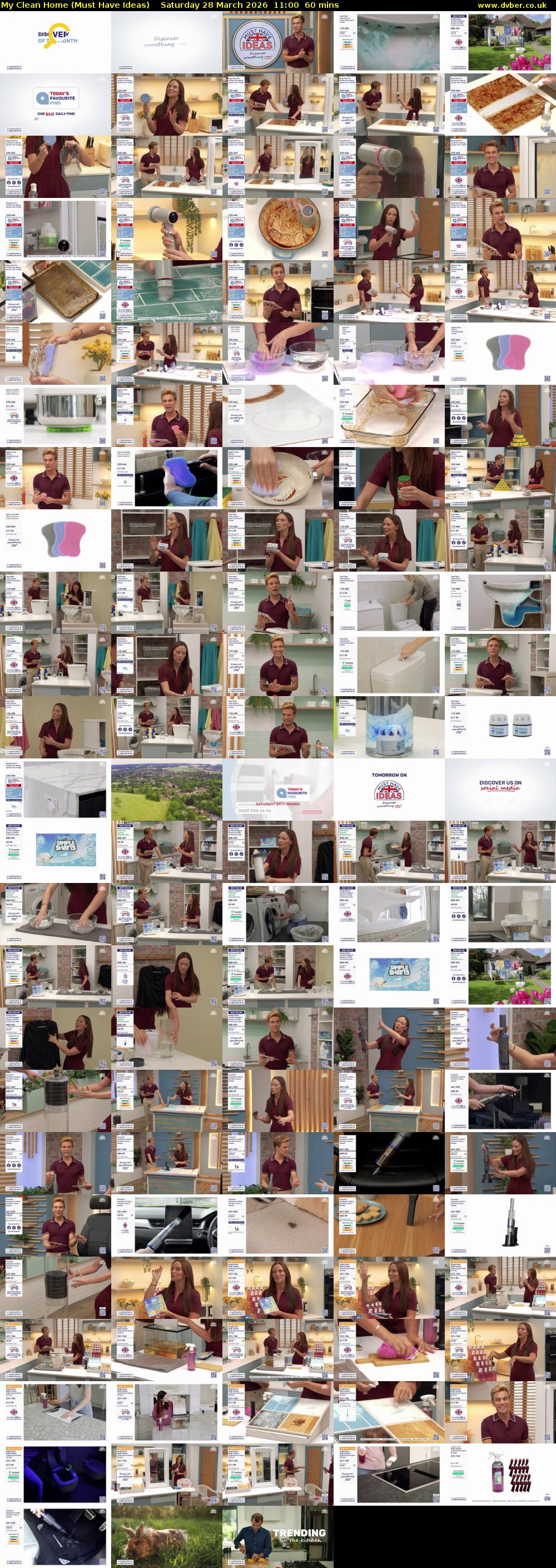 My Clean Home (Must Have Ideas) Saturday 28 March 2026 11:00 - 12:00