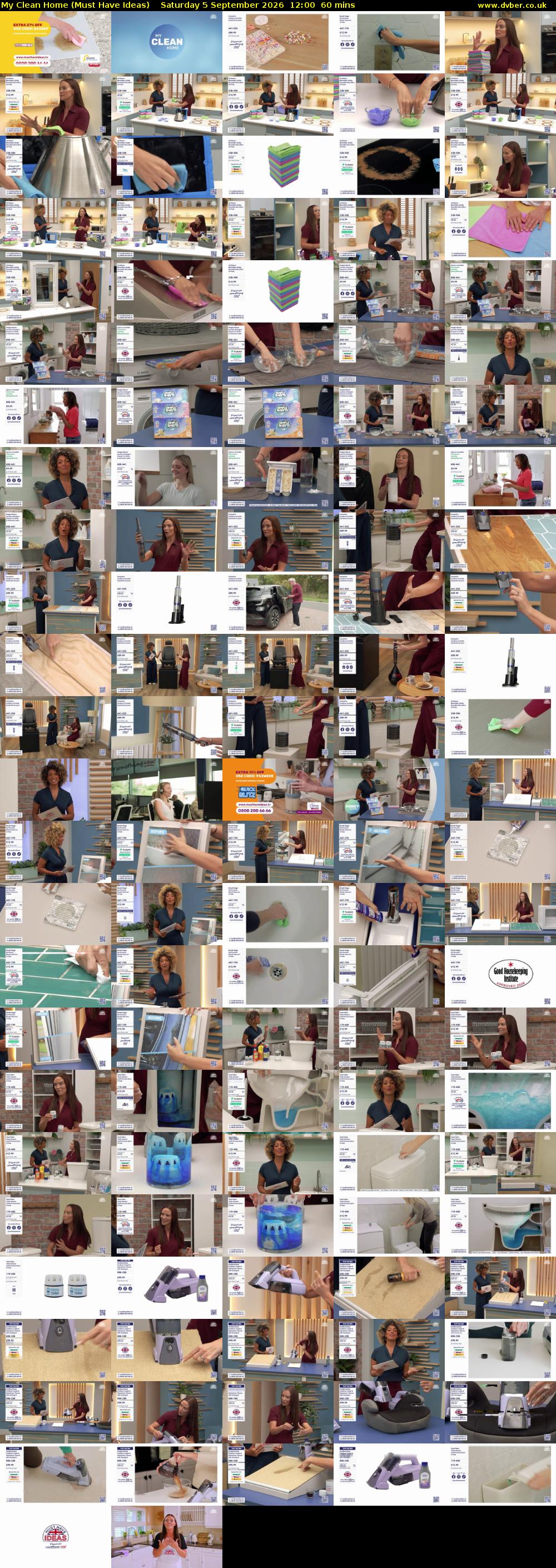My Clean Home (Must Have Ideas) Saturday 5 September 2026 12:00 - 13:00