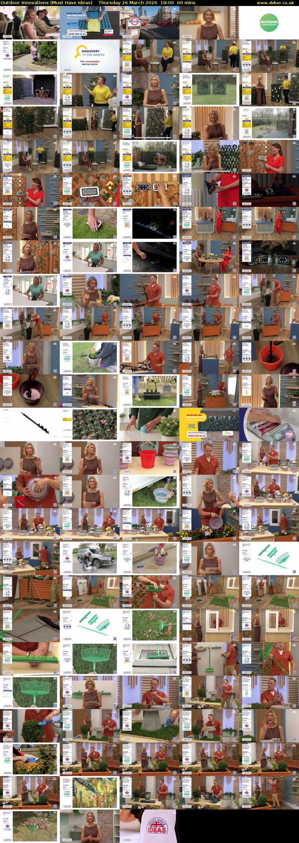 Outdoor Innovations (Must Have Ideas) Thursday 26 March 2026 18:00 - 19:00