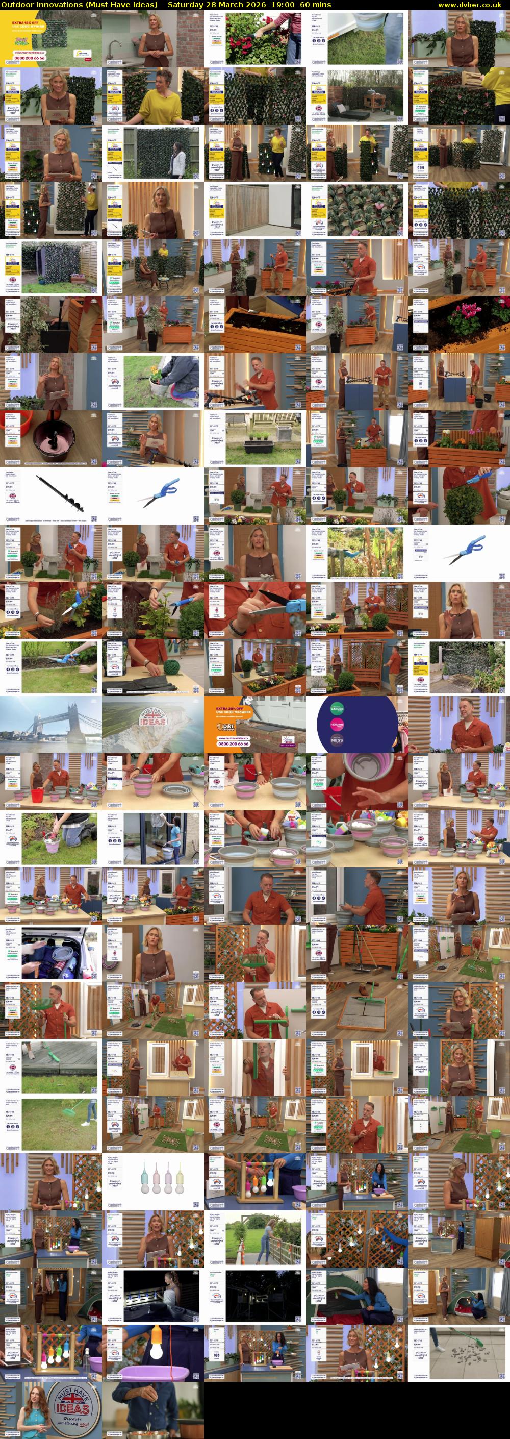 Outdoor Innovations (Must Have Ideas) Saturday 28 March 2026 19:00 - 20:00