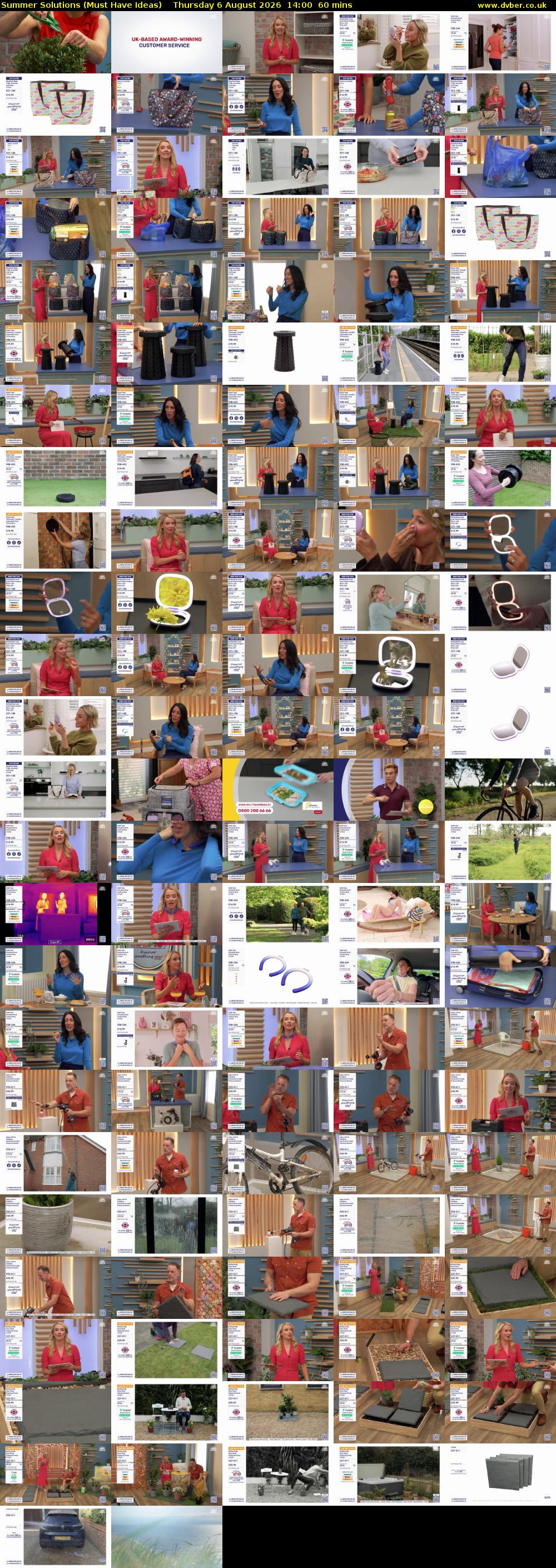 Summer Solutions (Must Have Ideas) Thursday 6 August 2026 14:00 - 15:00