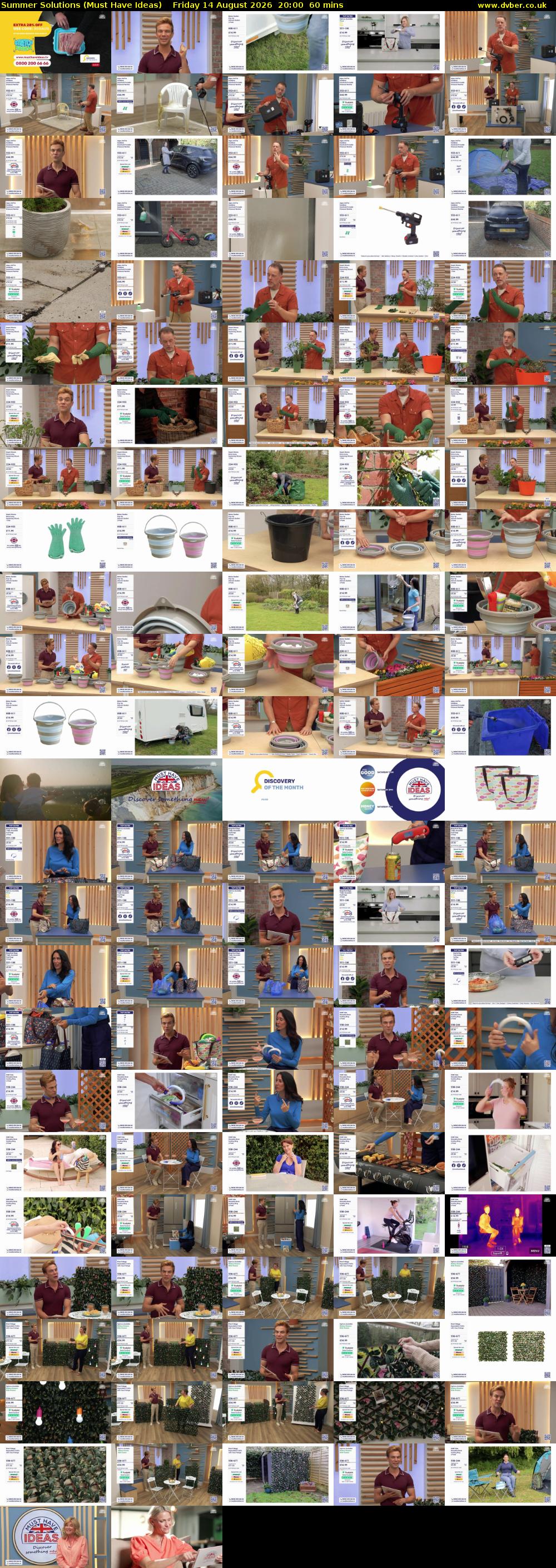 Summer Solutions (Must Have Ideas) Friday 14 August 2026 20:00 - 21:00