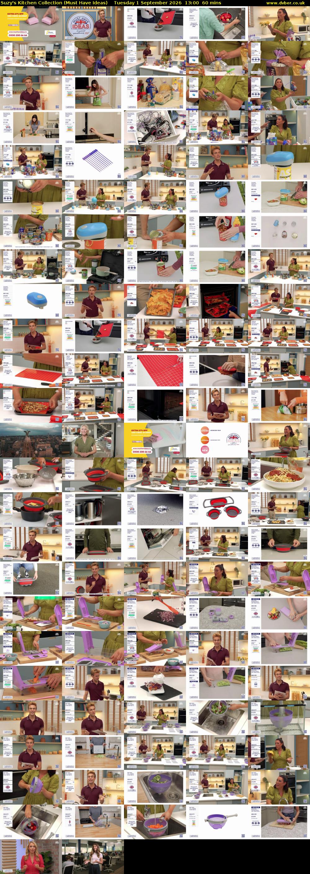 Suzy's Kitchen Collection (Must Have Ideas) Tuesday 1 September 2026 13:00 - 14:00