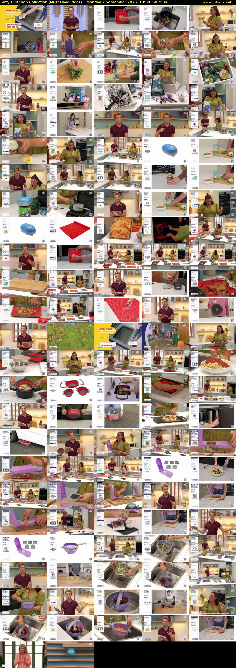 Suzy's Kitchen Collection (Must Have Ideas) Monday 7 September 2026 13:00 - 14:00