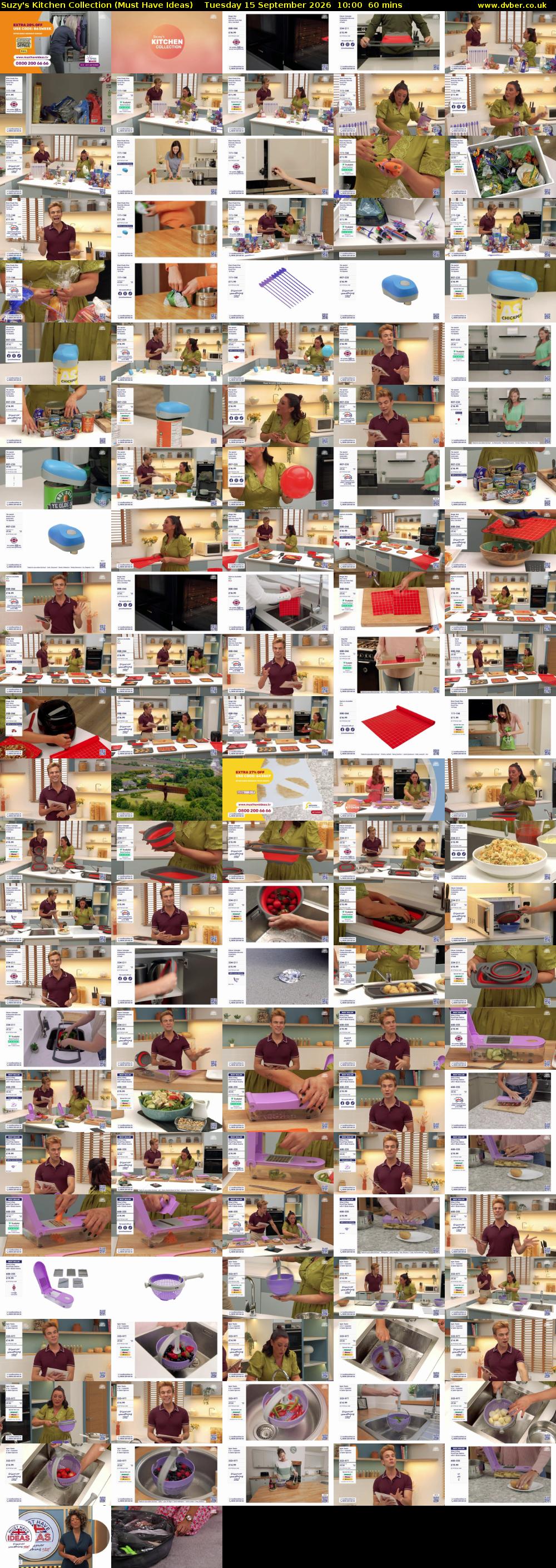 Suzy's Kitchen Collection (Must Have Ideas) Tuesday 15 September 2026 10:00 - 11:00
