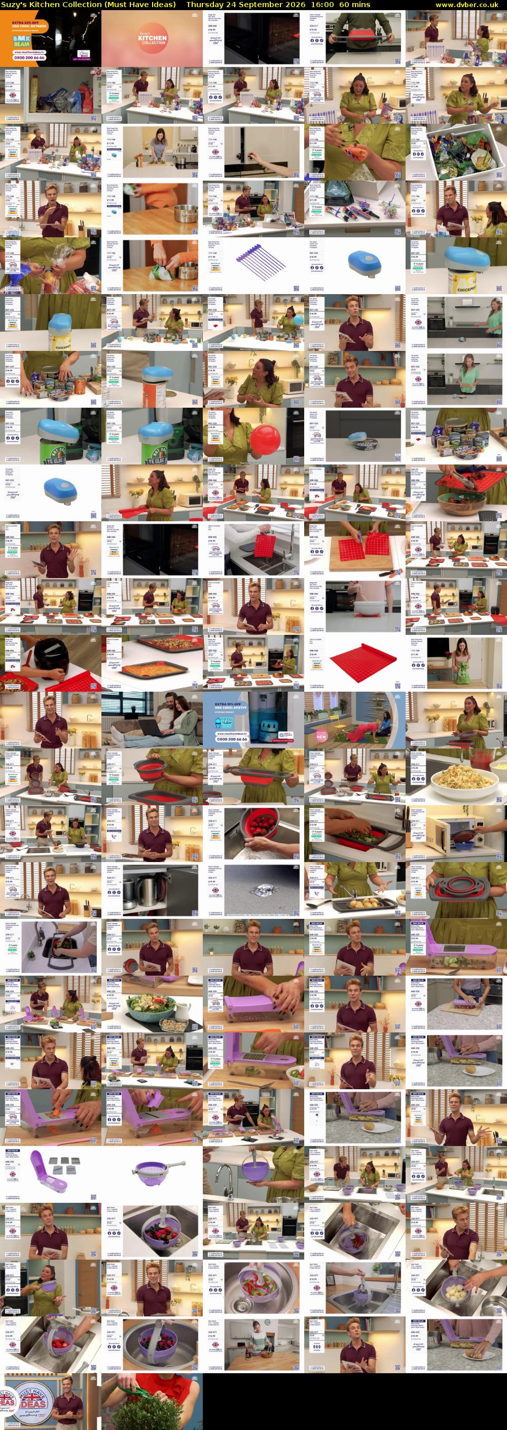 Suzy's Kitchen Collection (Must Have Ideas) Thursday 24 September 2026 16:00 - 17:00