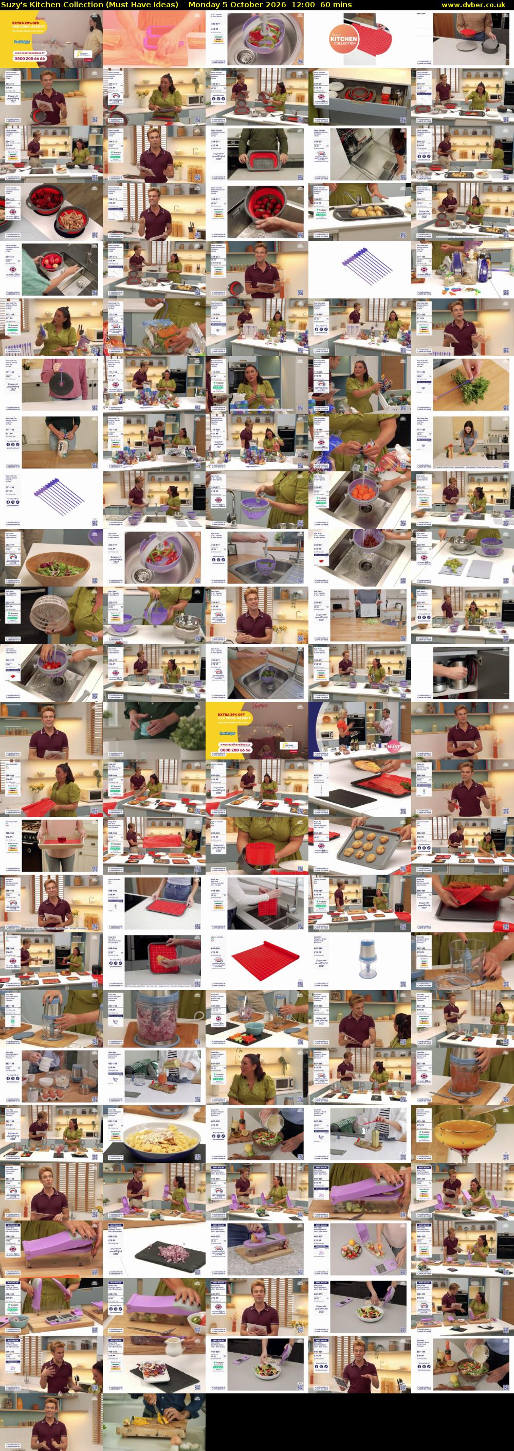 Suzy's Kitchen Collection (Must Have Ideas) Monday 5 October 2026 12:00 - 13:00
