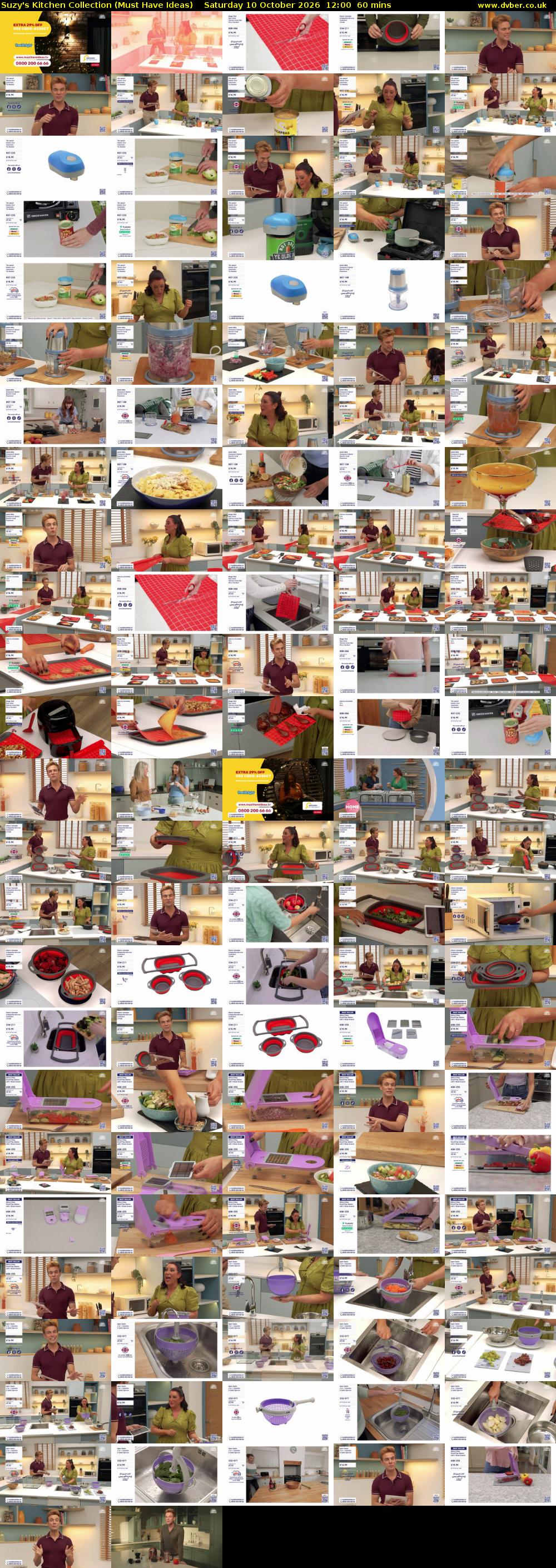 Suzy's Kitchen Collection (Must Have Ideas) Saturday 10 October 2026 12:00 - 13:00