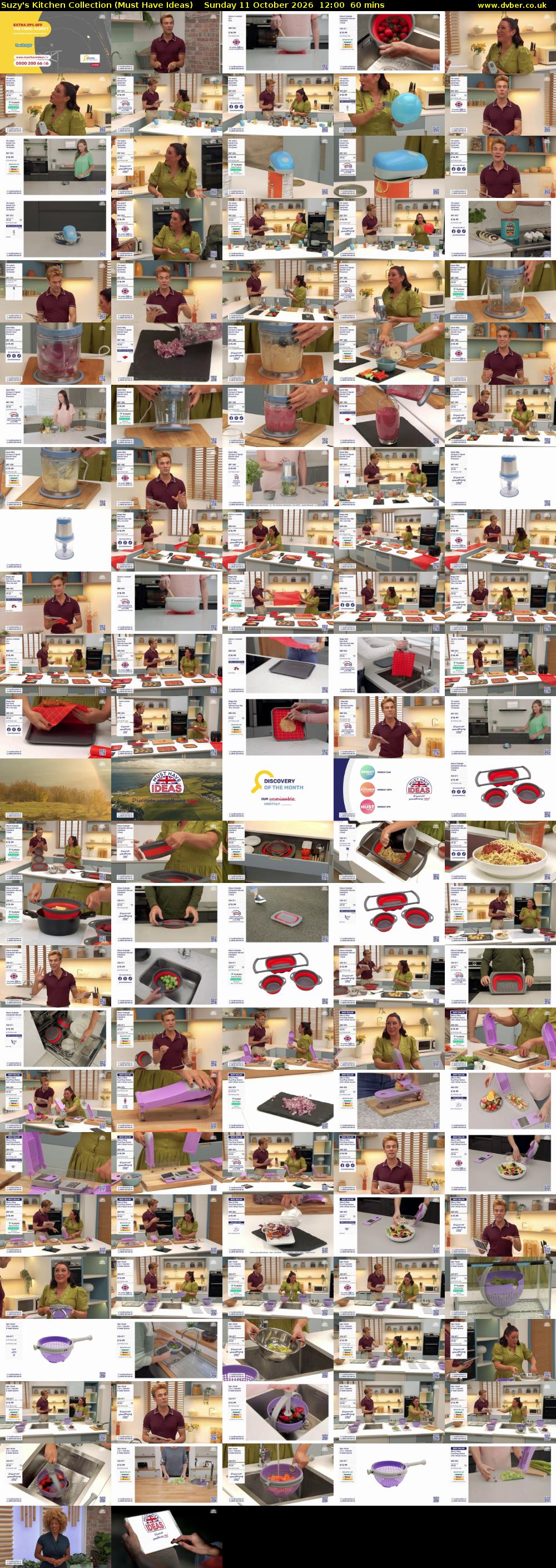 Suzy's Kitchen Collection (Must Have Ideas) Sunday 11 October 2026 12:00 - 13:00