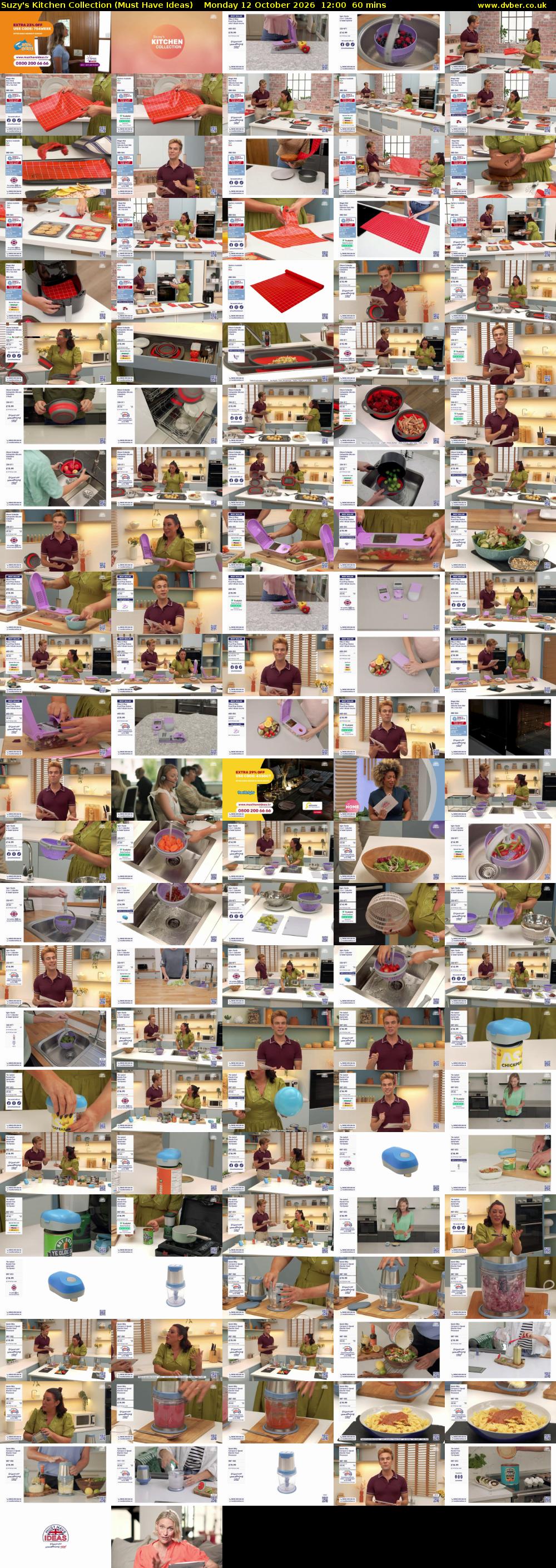 Suzy's Kitchen Collection (Must Have Ideas) Monday 12 October 2026 12:00 - 13:00