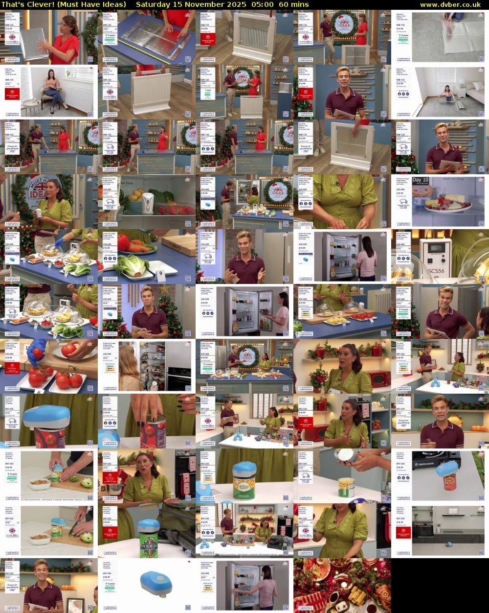 That's Clever! (Must Have Ideas) Saturday 15 November 2025 05:00 - 06:00