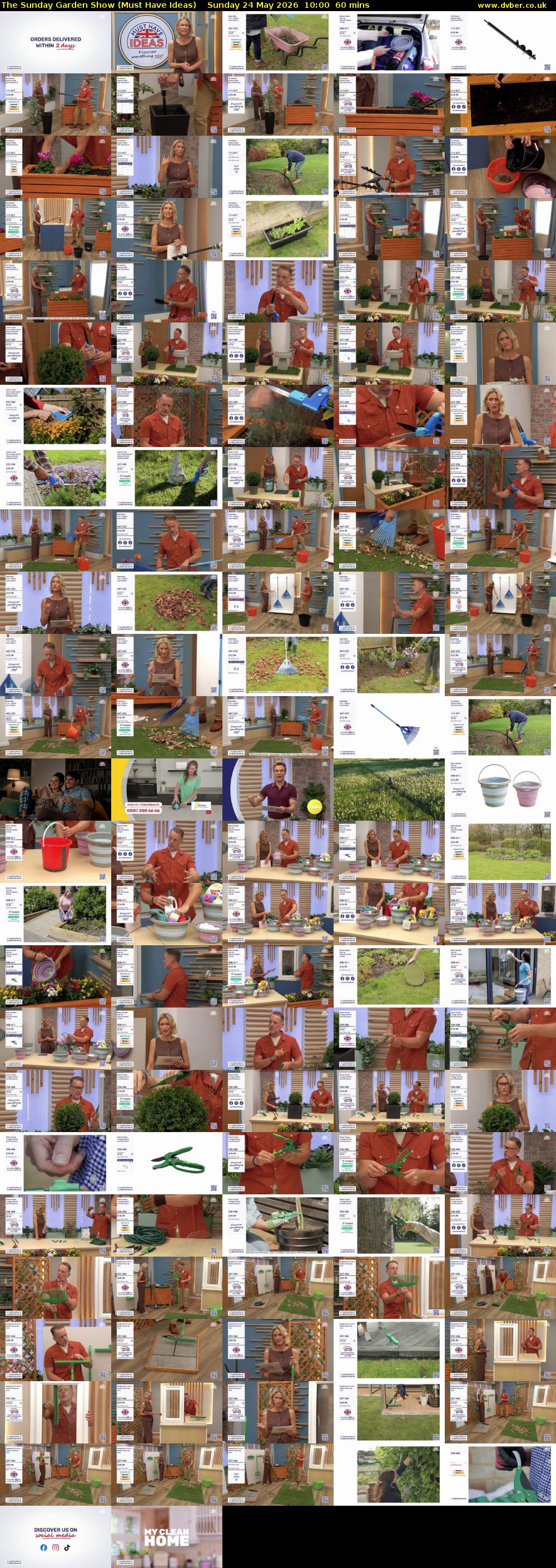 The Sunday Garden Show (Must Have Ideas) Sunday 24 May 2026 10:00 - 11:00