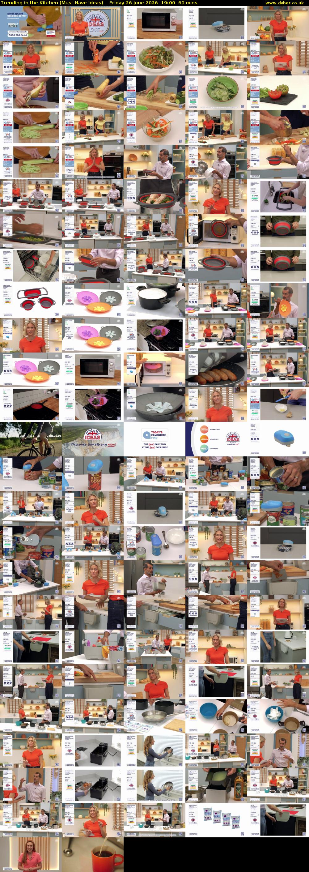 Trending in the Kitchen (Must Have Ideas) Friday 26 June 2026 19:00 - 20:00