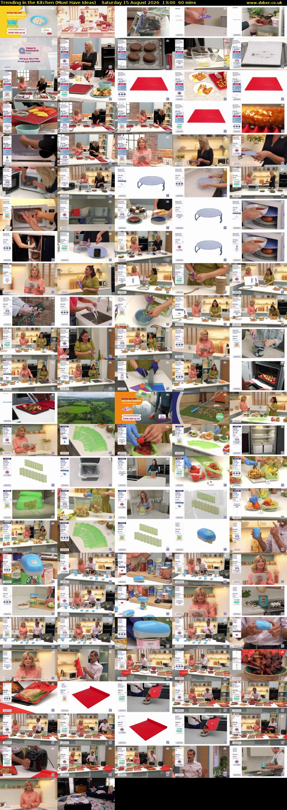 Trending in the Kitchen (Must Have Ideas) Saturday 15 August 2026 13:00 - 14:00