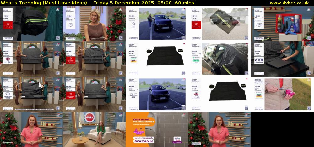 What's Trending (Must Have Ideas) Friday 5 December 2025 05:00 - 06:00