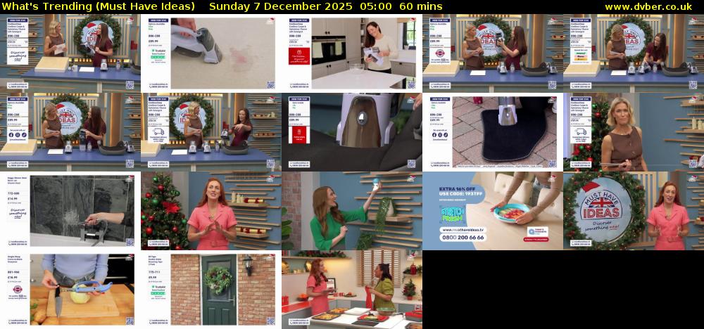 What's Trending (Must Have Ideas) Sunday 7 December 2025 05:00 - 06:00