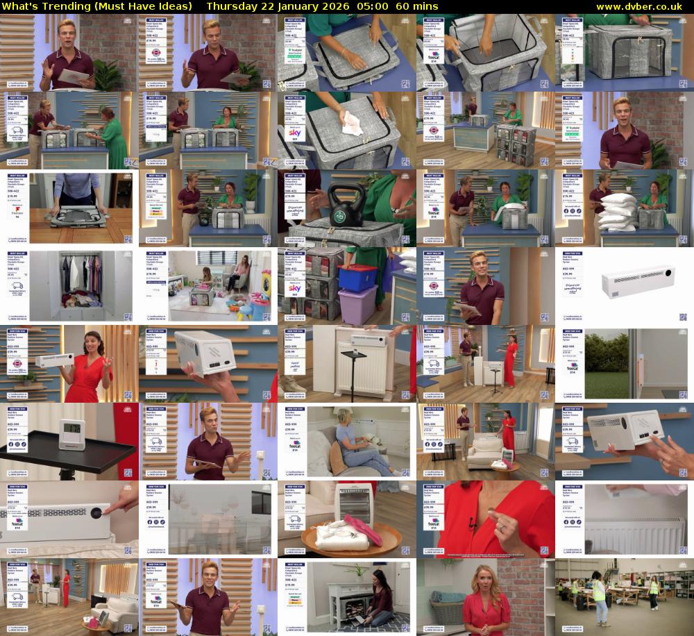 What's Trending (Must Have Ideas) Thursday 22 January 2026 05:00 - 06:00