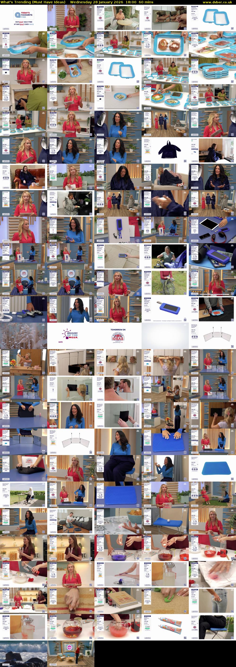 What's Trending (Must Have Ideas) Wednesday 28 January 2026 18:00 - 19:00