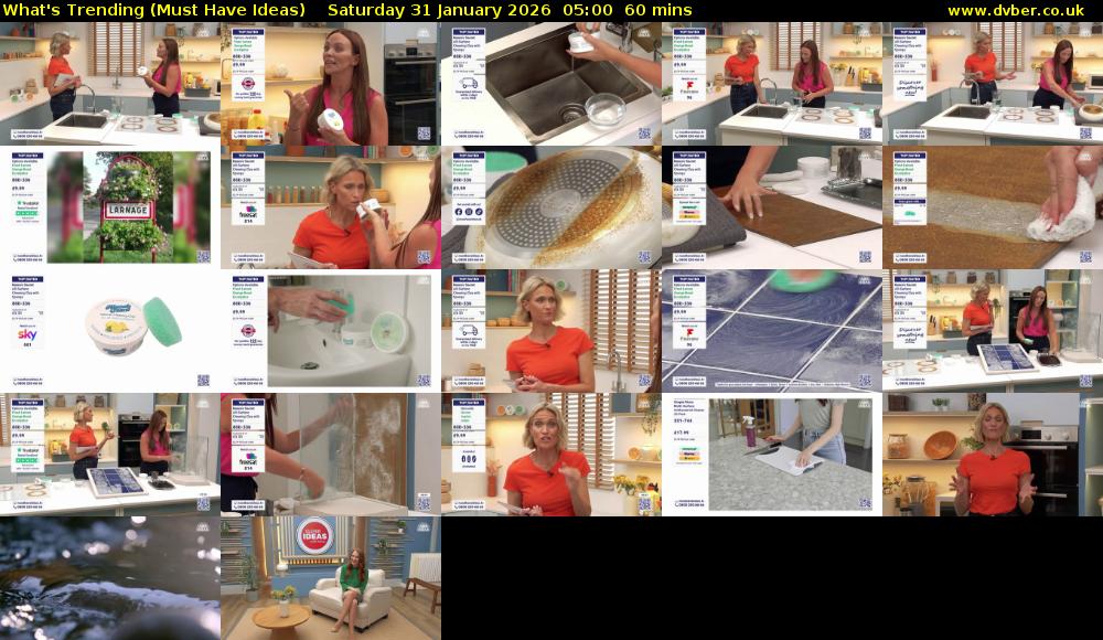 What's Trending (Must Have Ideas) Saturday 31 January 2026 05:00 - 06:00