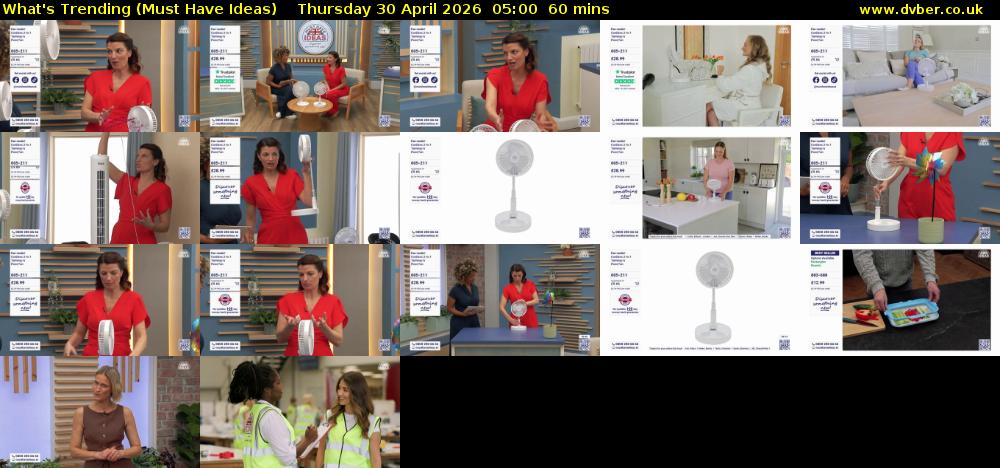What's Trending (Must Have Ideas) Thursday 30 April 2026 05:00 - 06:00