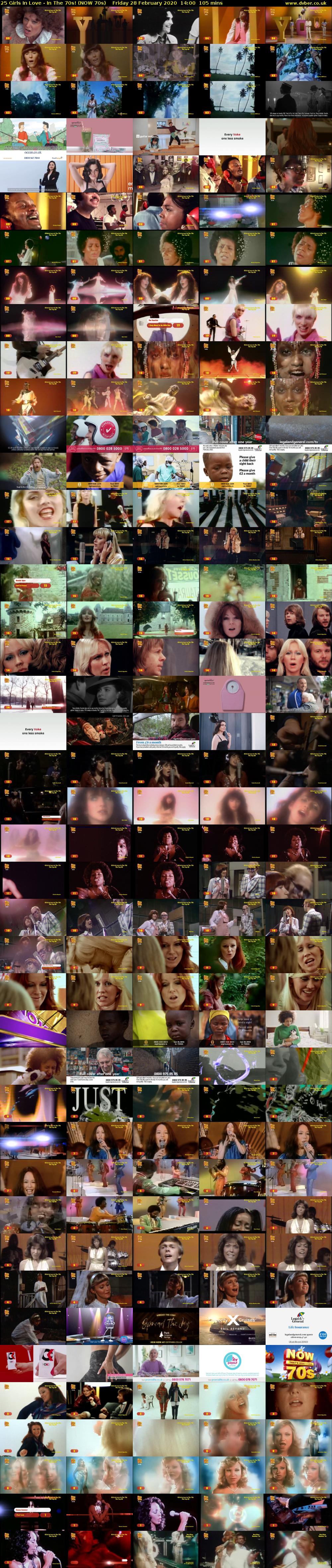 25 Girls In Love - In The 70s! (NOW 70s) Friday 28 February 2020 14:00 - 15:45