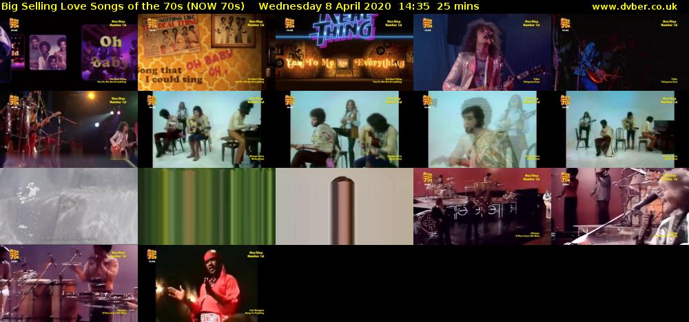 Big Selling Love Songs of the 70s (NOW 70s) Wednesday 8 April 2020 14:35 - 15:00
