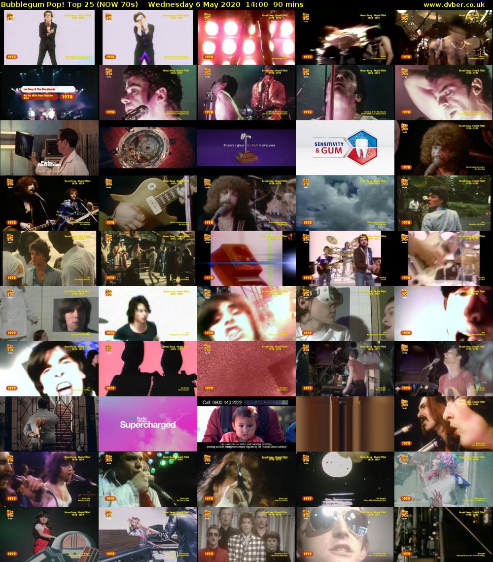 Bubblegum Pop! Top 25 (NOW 70s) Wednesday 6 May 2020 14:00 - 15:30