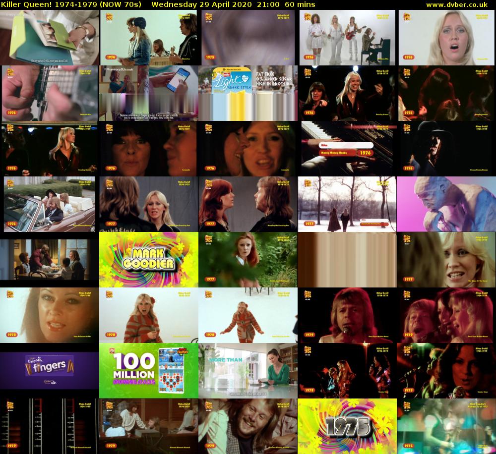 Killer Queen! 1974-1979 (NOW 70s) Wednesday 29 April 2020 21:00 - 22:00