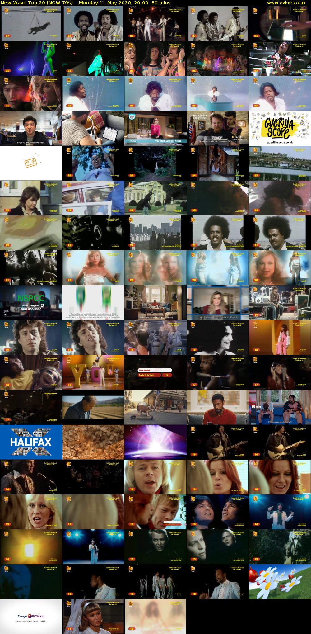 New Wave Top 20 (NOW 70s) Monday 11 May 2020 20:00 - 21:20