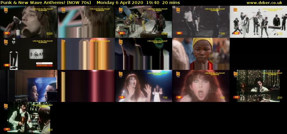 Punk & New Wave Anthems! (NOW 70s) Monday 6 April 2020 19:40 - 20:00