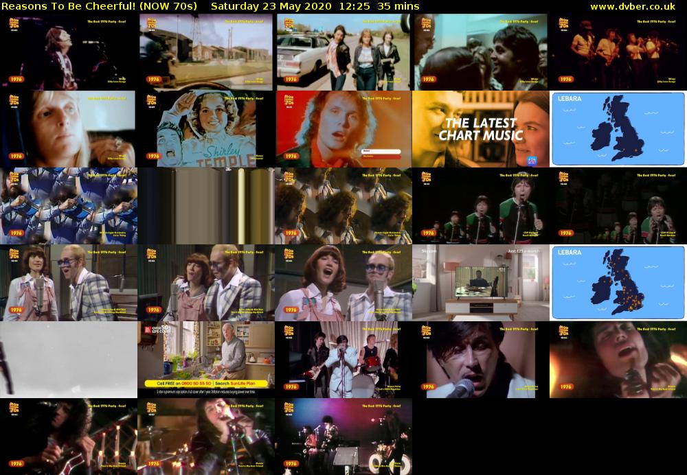 Reasons To Be Cheerful! (NOW 70s) Saturday 23 May 2020 12:25 - 13:00