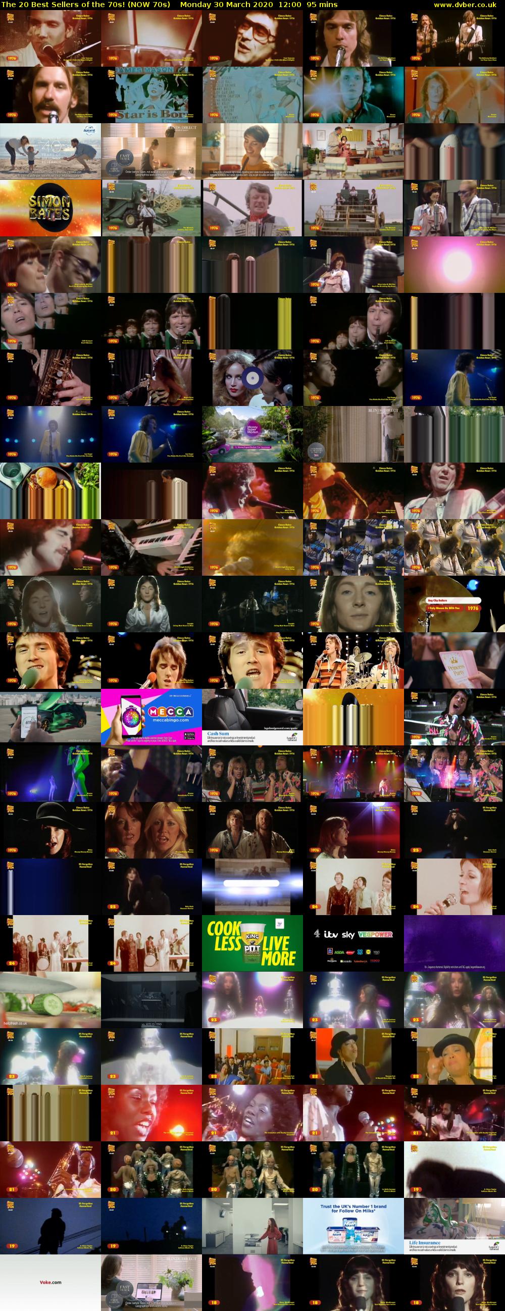 The 20 Best Sellers of the 70s! (NOW 70s) Monday 30 March 2020 12:00 - 13:35