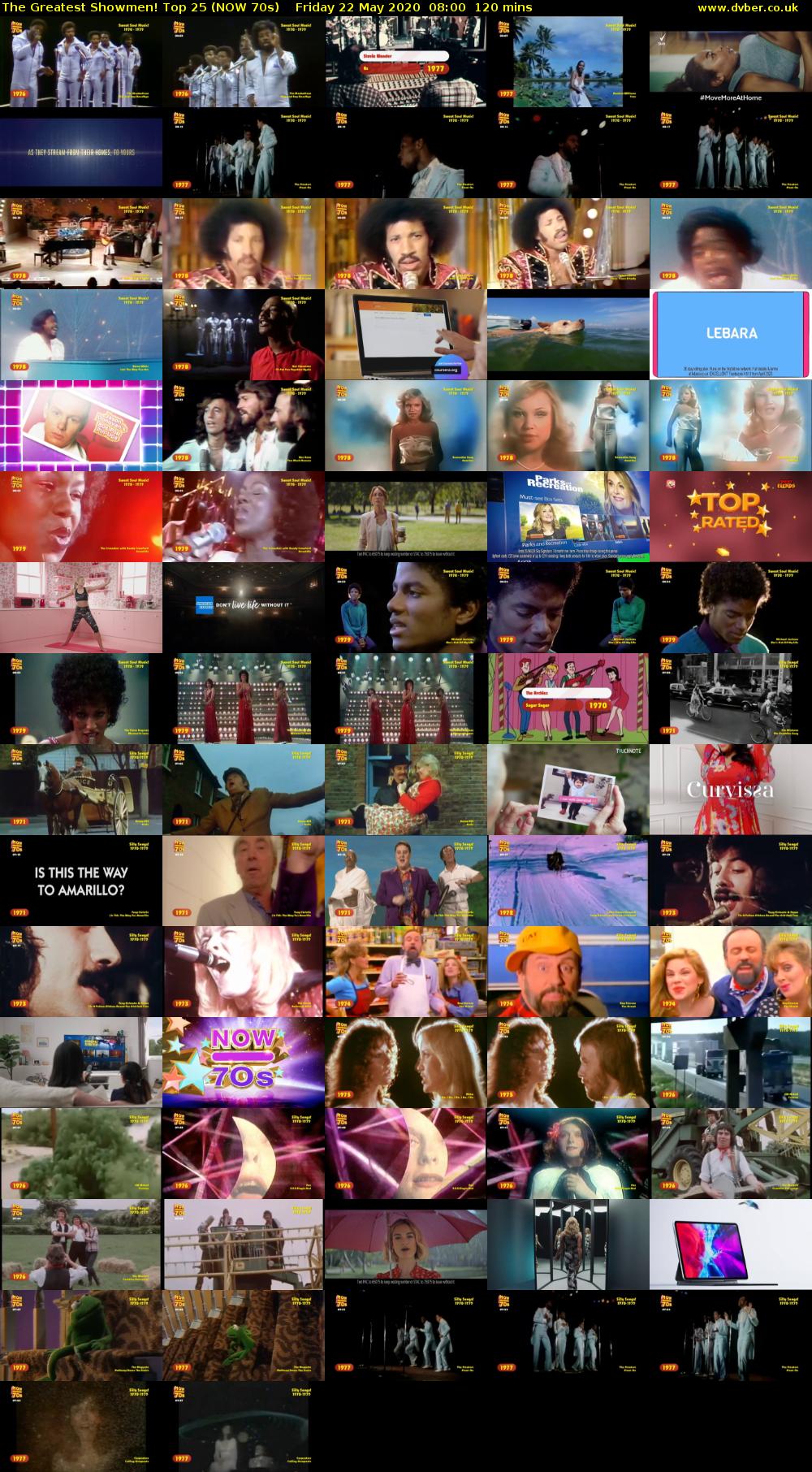 The Greatest Showmen! Top 25 (NOW 70s) Friday 22 May 2020 08:00 - 10:00
