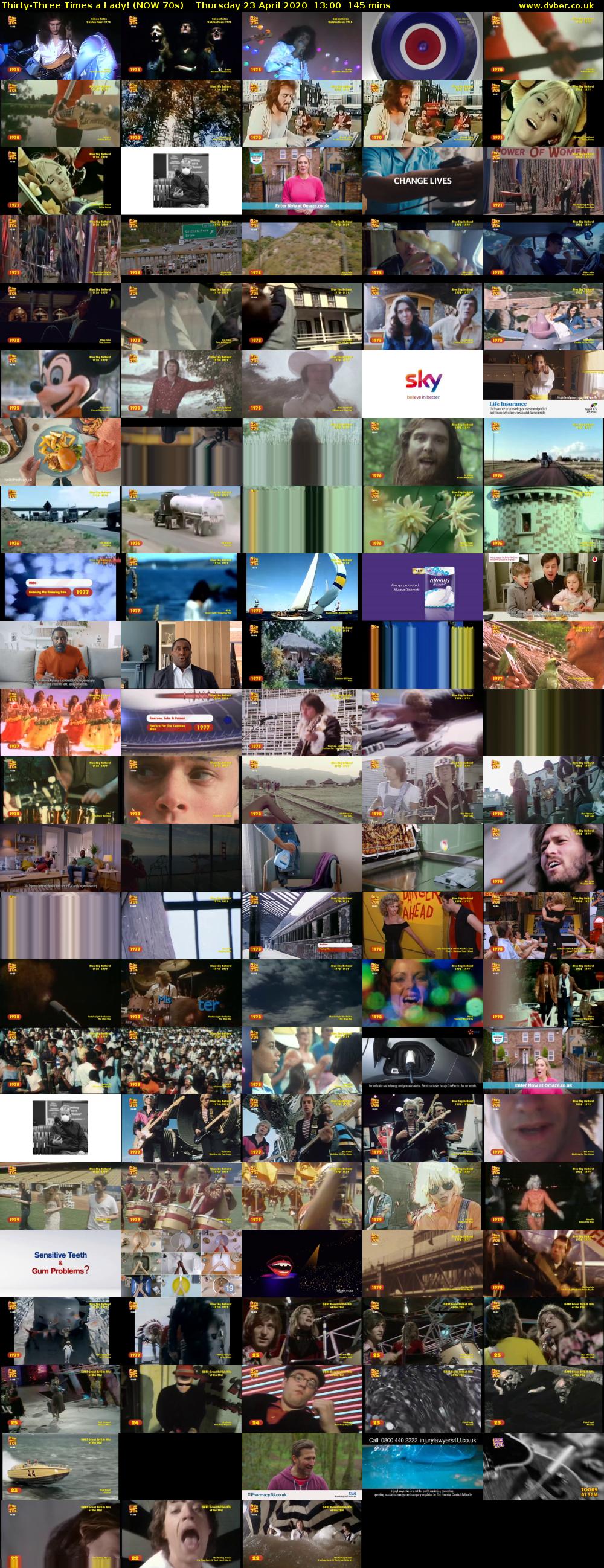 Thirty-Three Times a Lady! (NOW 70s) Thursday 23 April 2020 13:00 - 15:25