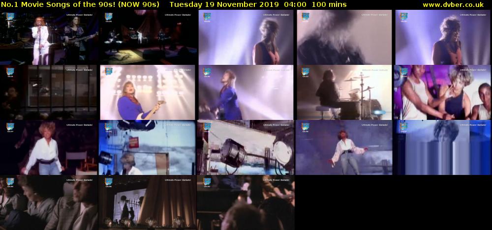 No.1 Movie Songs of the 90s! (NOW 90s) Tuesday 19 November 2019 04:00 - 05:40