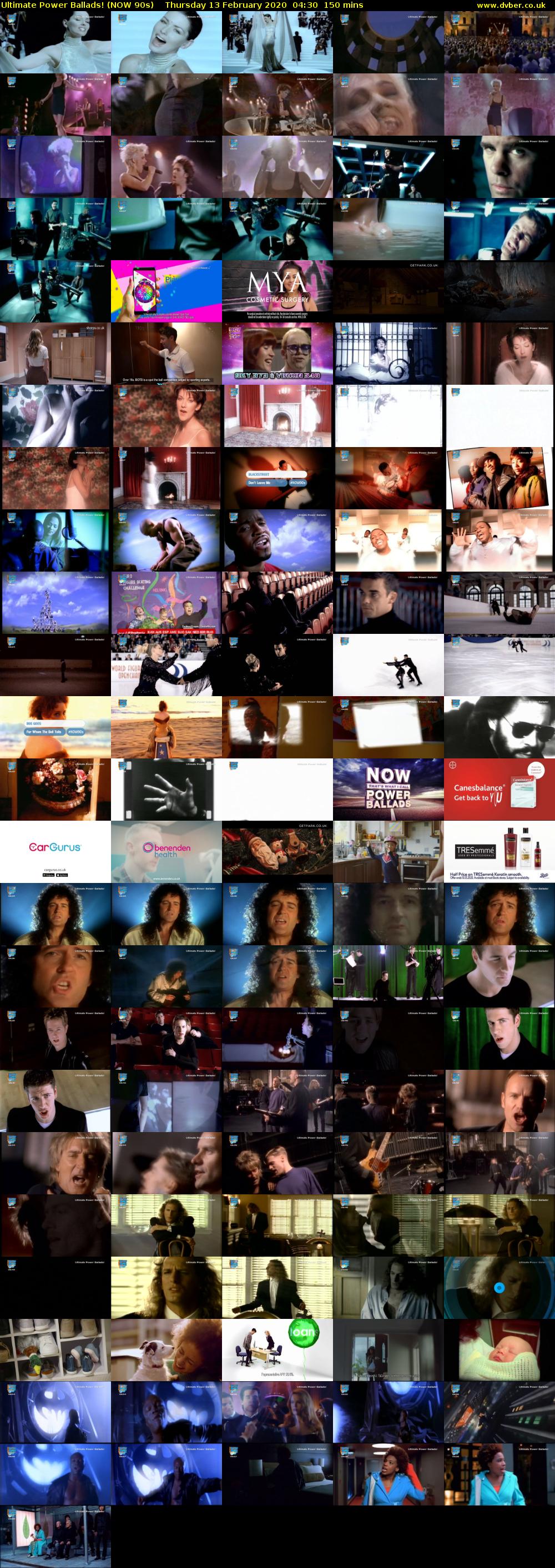 Ultimate Power Ballads! (NOW 90s) Thursday 13 February 2020 04:30 - 07:00