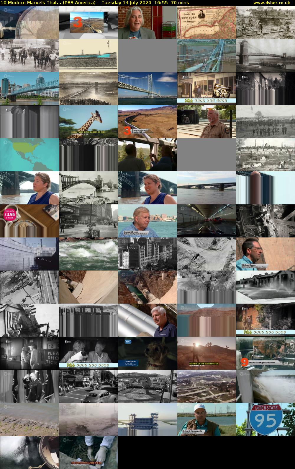 10 Modern Marvels That... (PBS America) Tuesday 14 July 2020 16:55 - 18:05