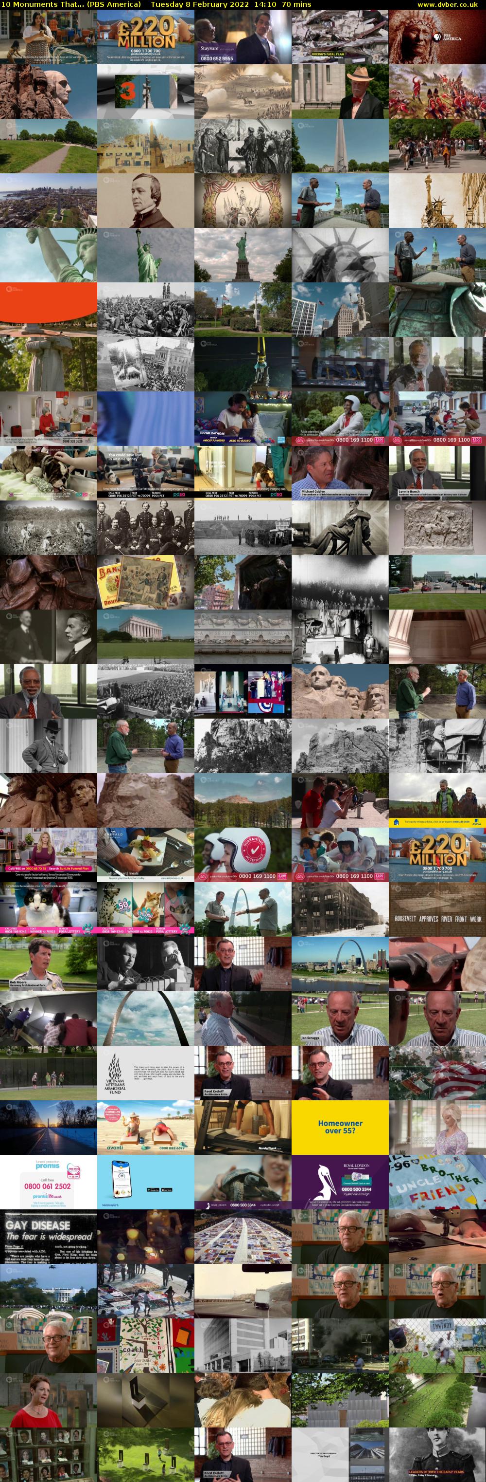 10 Monuments That... (PBS America) Tuesday 8 February 2022 14:10 - 15:20